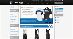 Desktop Screenshot of conquestcyclewear.com